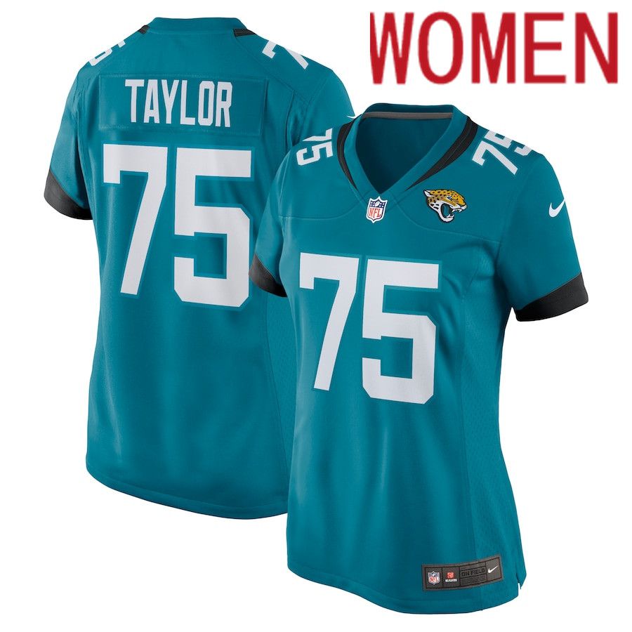 Women Jacksonville Jaguars 75 Jawaan Taylor Nike Green Nike Game NFL Jersey